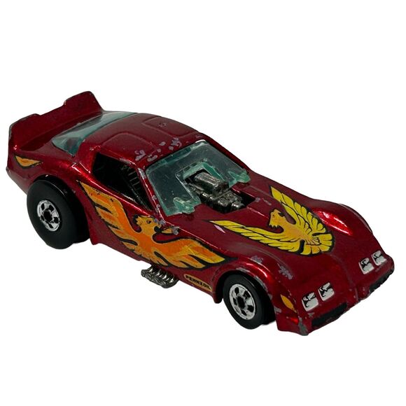 Pontiac Firebird Hot Wheels Funny Car Diecast Car Trans Am Red Vintage Vehicle - Picture 1 of 9